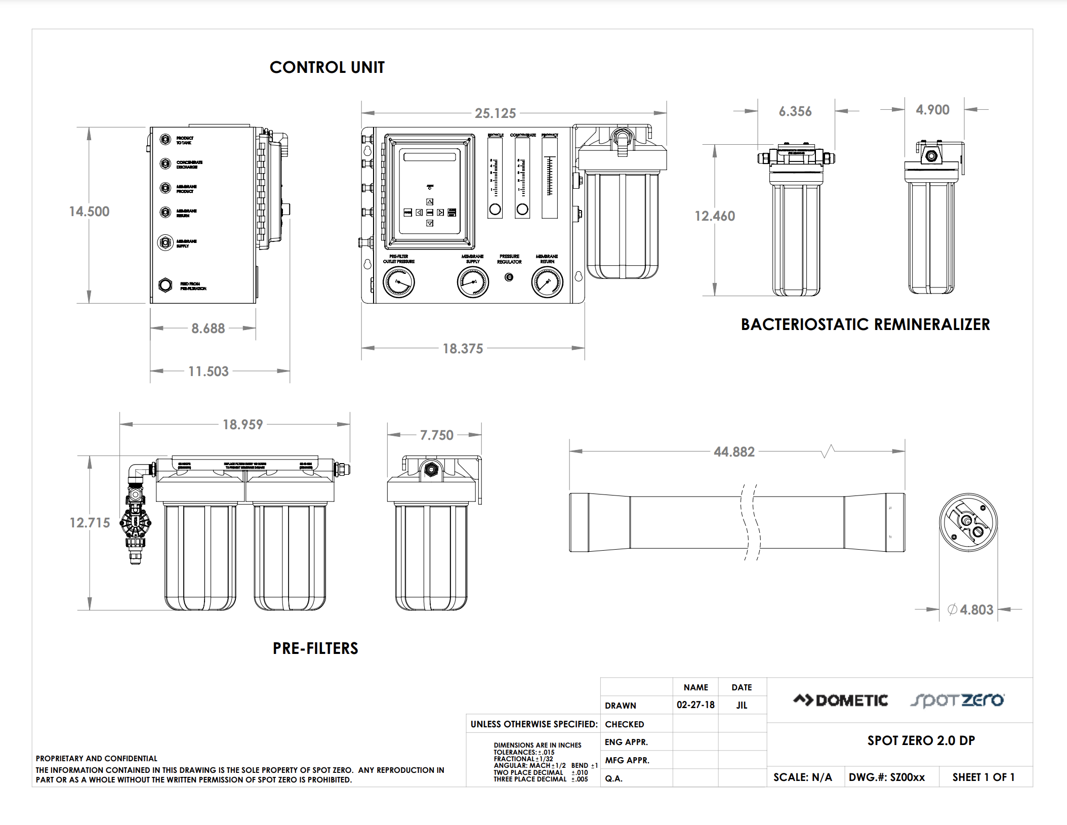 Marine Watermaker Fort Lauderdale Florida - spot zero water maker pre-filters